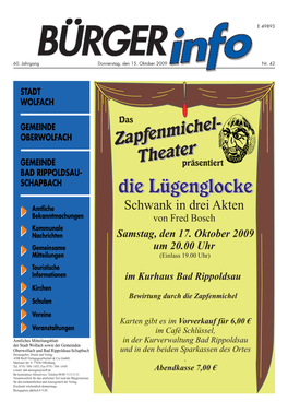 Bürger-Info Vom 15.10.2009