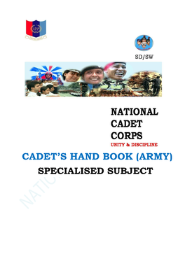Cadet's Hand Book (Army)