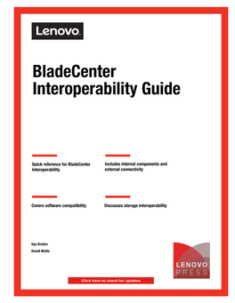 Bladecenter Interoperability Guide