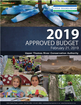 UTRCA-Approved Budget 2019