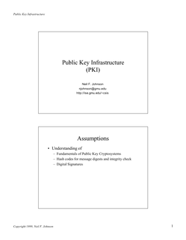 Public Key Infrastructure (PKI)