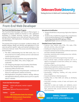 Front-End Web Developer