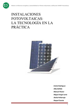 Trabajo FOTOVOLTAICA