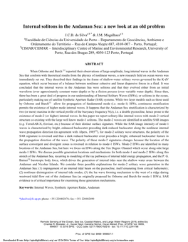 Internal Solitons in the Andaman Sea: a New Look at an Old Problem