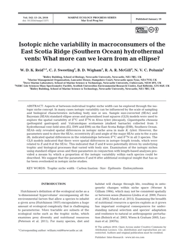 (Southern Ocean) Hydrothermal Vents: What More Can We Learn from an Ellipse?