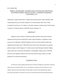 Protocol, Southern Sierra Miwuk Nation, Yosemite-Mariposa, Cailfornia, Us