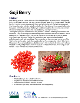 Goji Berry History Goji Berries Grow on a Spiny Shrub in China