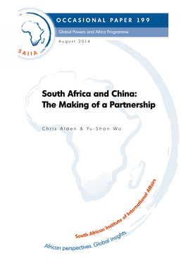South Africa and China: the Making of a Partnership