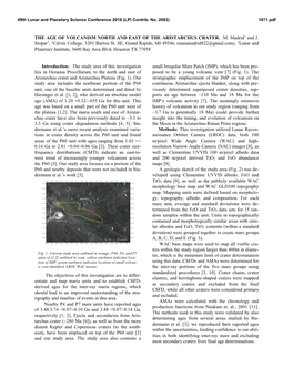 The Age of Volcanism North and East of the Aristarchus Crater