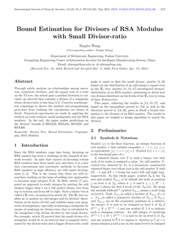 Bound Estimation for Divisors of RSA Modulus with Small Divisor-Ratio