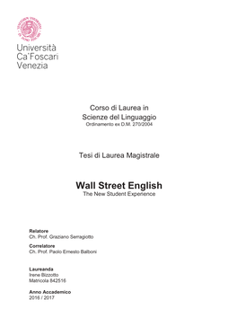 Wall Street English the New Student E Xperience