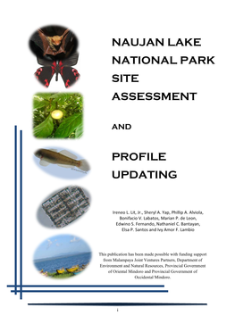 Naujan Lake National Park Site Assessment Profile