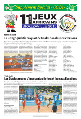 Supplément Spécial - GALACOJA DU CINQUANTENAIRE - / 9 JEUX 11Èmes AFRICAINS BRAZZAVILLE 2015