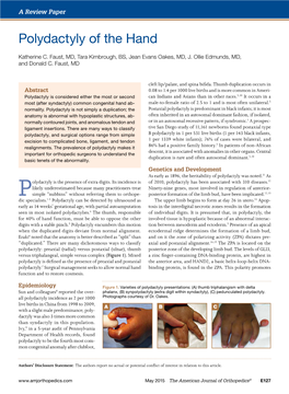 Polydactyly of the Hand