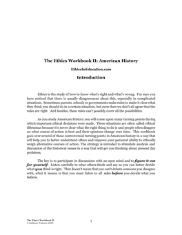 Ethics Workbook II SE