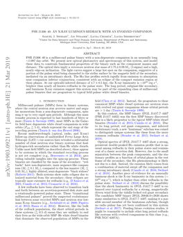 Arxiv:1903.09211V1 [Astro-Ph.HE] 21 Mar 2019