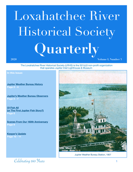 Loxahatchee Quarterly, Vol 1, No.3