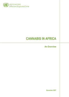 Cannabis in Africa