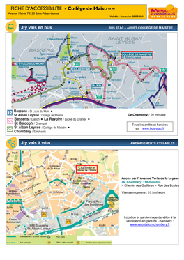 Carte Accessibilité Collège St Alban