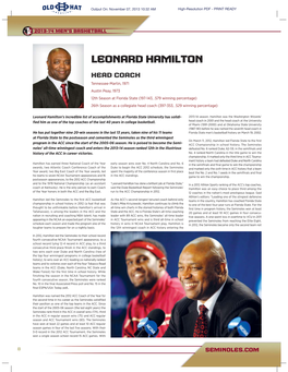 Leonard Hamilton