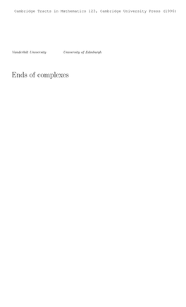 Ends of Complexes Contents