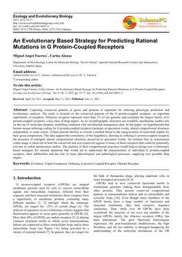 An Evolutionary Based Strategy for Predicting Rational Mutations in G Protein-Coupled Receptors