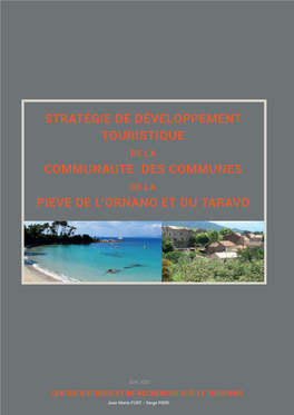 Stratégie De Développement Touristique De La Communaute Des Communes De La Pieve De L’Ornano Et Du Taravo