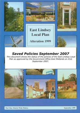 East Lindsey Local Plan Alteration 1999 Chapter 1 - 1
