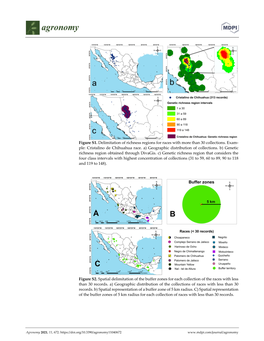 Figure S1. Delimitation of Richness Regions for Races with More Than 30 Collections