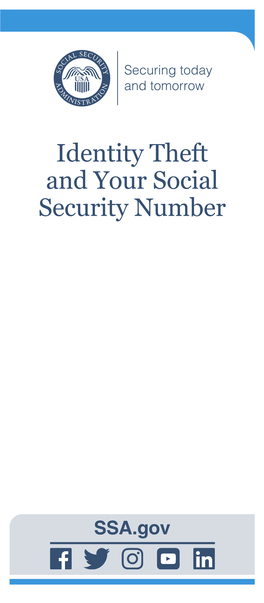 Identity Theft and Your Social Security Number