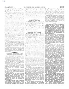 CONGRESSIONAL RECORD—HOUSE June 23, 2005 Please Read This Article