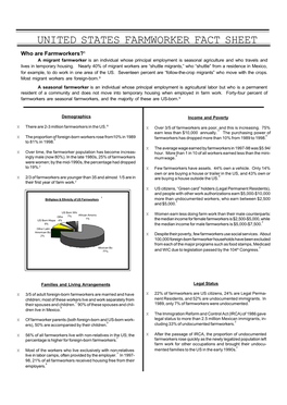 United States Farmworker Fact Sheet