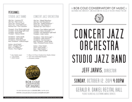 Studio Jazz Band Concert Jazz Orchestra