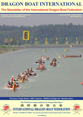 The Newsletter of the International Dragon Boat Federation