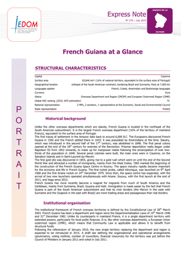 French Guiana at a Glance