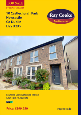 10 Castlechurch Park Newcastle Co Dublin D22 X2X5 for SALE