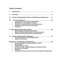 Transit Element to the Premium and Primary Transit Networks