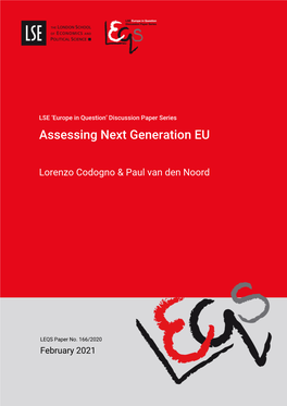 Assessing Next Generation EU