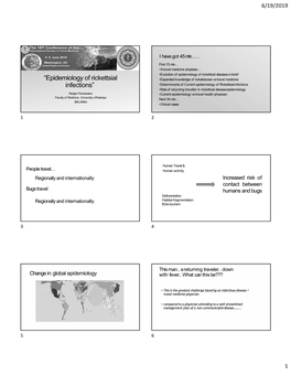 “Epidemiology of Rickettsial Infections”