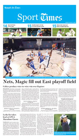 Nets, Magic Fill out East Playoff Field