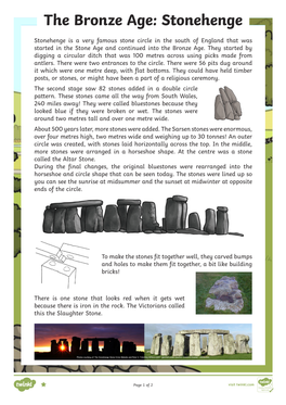 The Bronze Age: Stonehenge