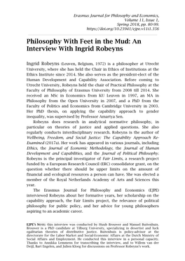 An Interview with Ingrid Robeyns
