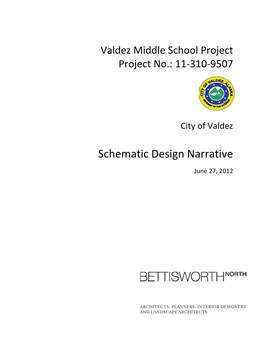 Schematic Design Narrative