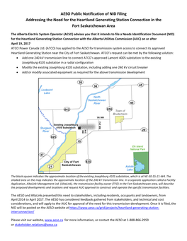 Need for the Heartland Generating Station Connection in the Fort Saskatchewan Area