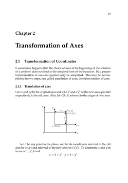 Transformation of Axes