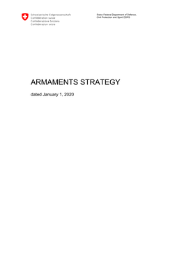 Armaments Strategy