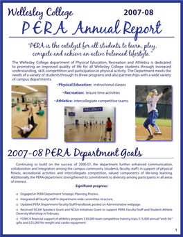 P E R a P E R a Annual Report Annual Report