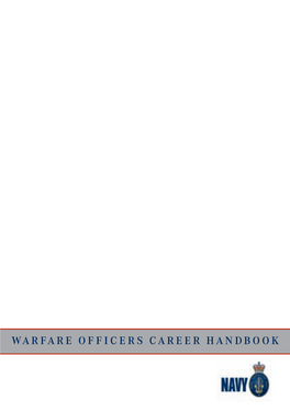 WARFARE OFFICERS CAREER HANDBOOK II Warfare Officers Career Handbook