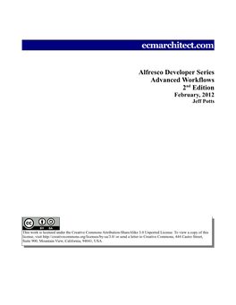 Alfresco Developer Series: Advanced Workflows