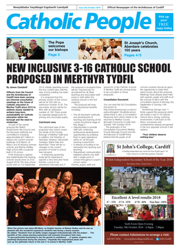 New Inclusive 3-16 Catholic School Proposed In